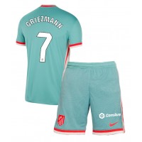 Camiseta Atletico Madrid Antoine Griezmann #7 Segunda Equipación Replica 2024-25 para niños mangas cortas (+ Pantalones cortos)